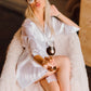 Bridesmaids Proposal Custom Satin Robes for Bachelorette - arrow+heart
