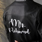 Bridal Custom faux Leather Jacket for Wedding - autumn
