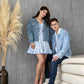 Just Married Custom Denim Jackets for Couple - pearls jacket - autumn