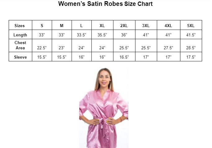 Satin Robes Bridesmaid, Customized Robes, Plus size, Bridal Robe, Wedding  Robes, Birthday Party, Gift for bride – Sunny Boutique Miami