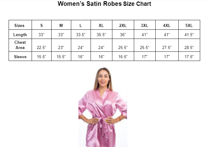 Set of 8 Bridesmaids Satin Robes