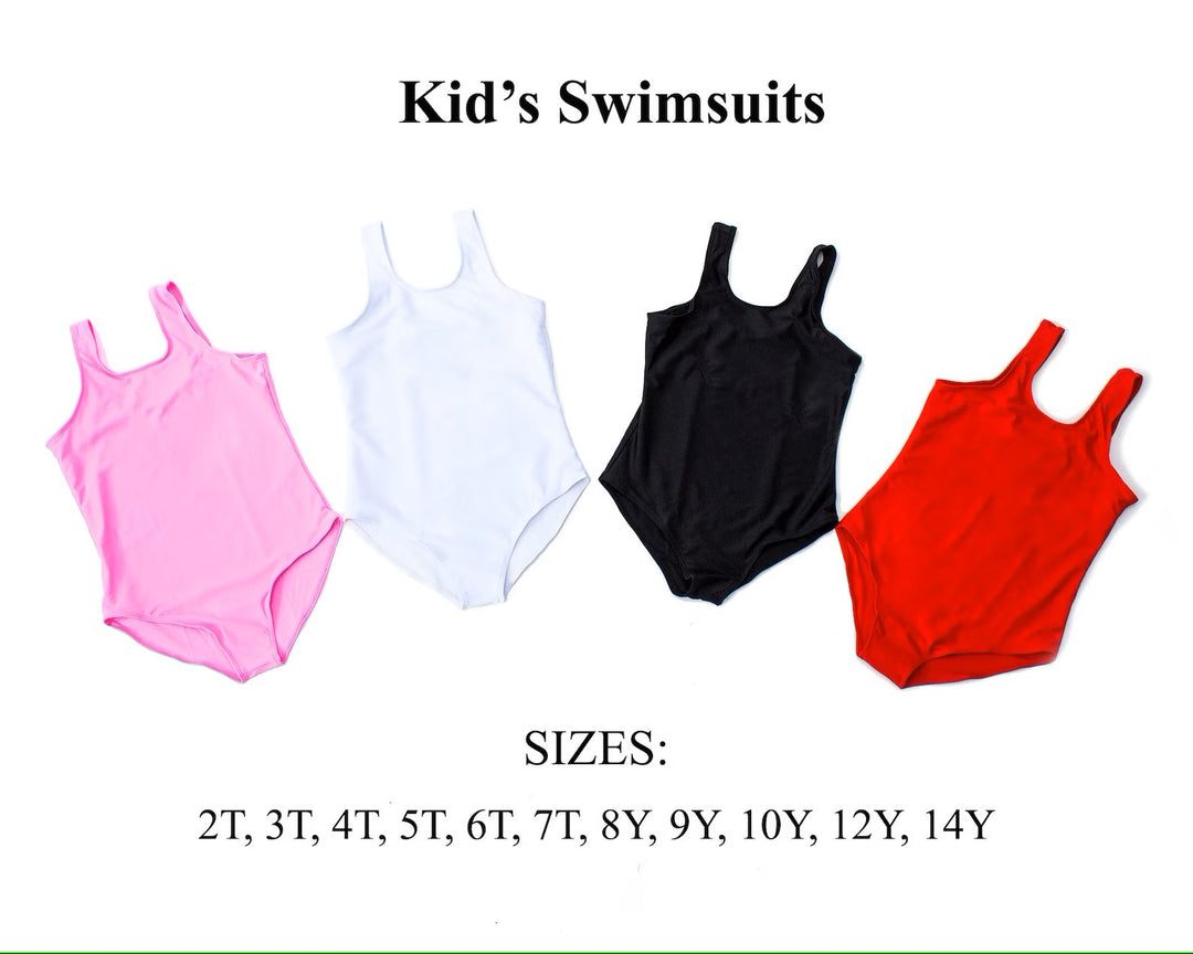 Kids Custom Party One Piece Swimsuits