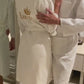 Custom Long Waffle Cotton Bathrobes for Couple