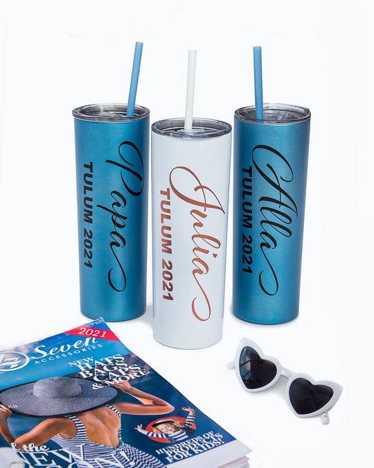 Bachelorette Custom Skinny Metallic Tumblers - Tumblers