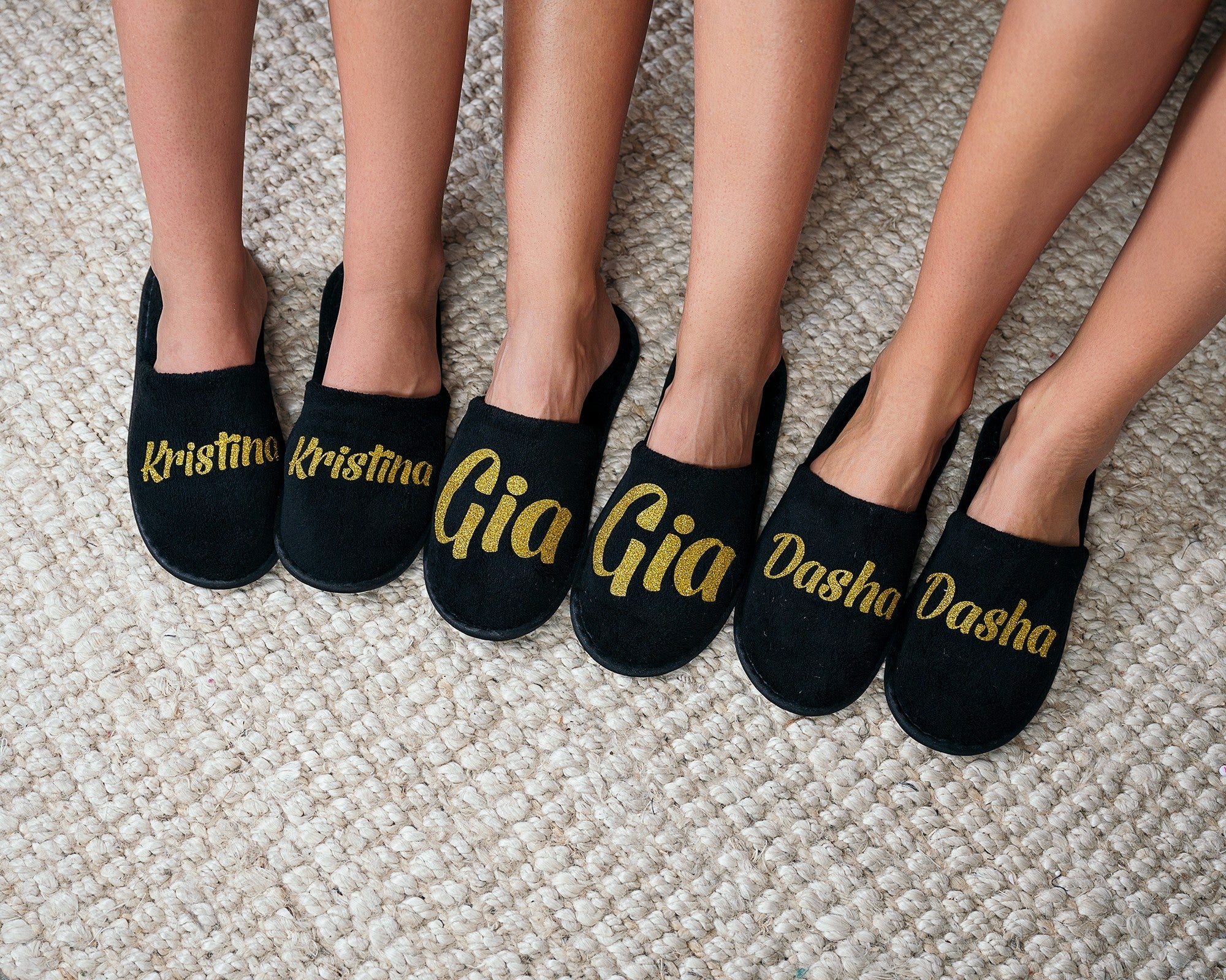 Custom on sale monogram slippers