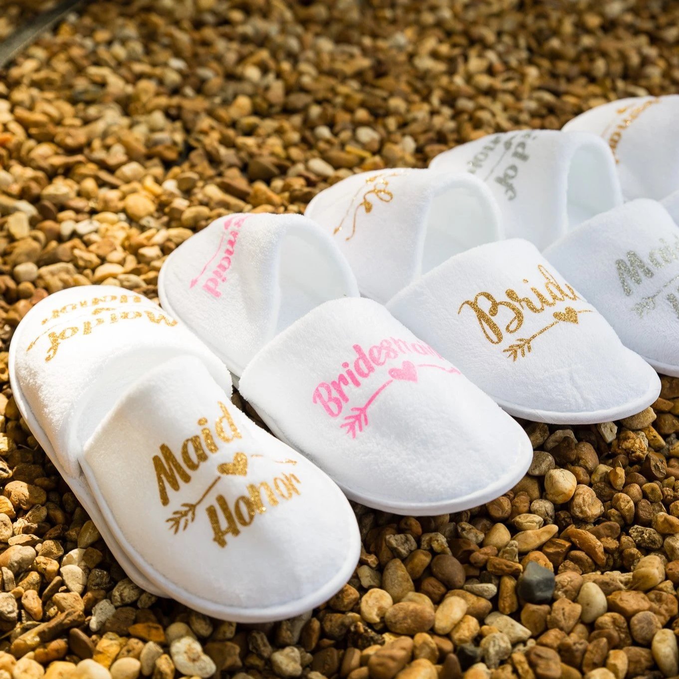 Bachelorette Custom Slippers with names Closed toe style3 - 
