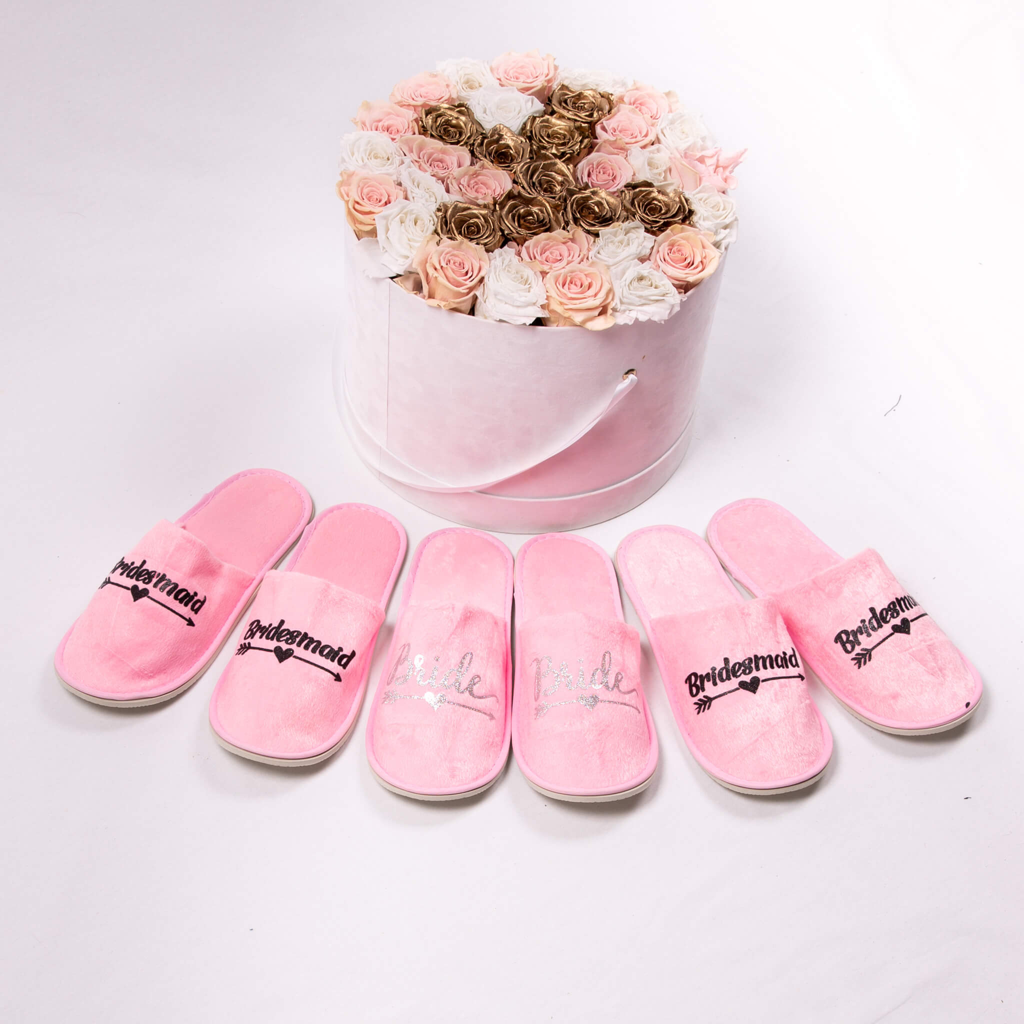 Custom slippers with outlet name