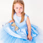 SAMPLE SALE! Flower Girls Short Satin Tutu Dress Gold Sequin Bow