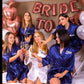 Personalized Bridal Shower Satin Robes for Bridesmaids