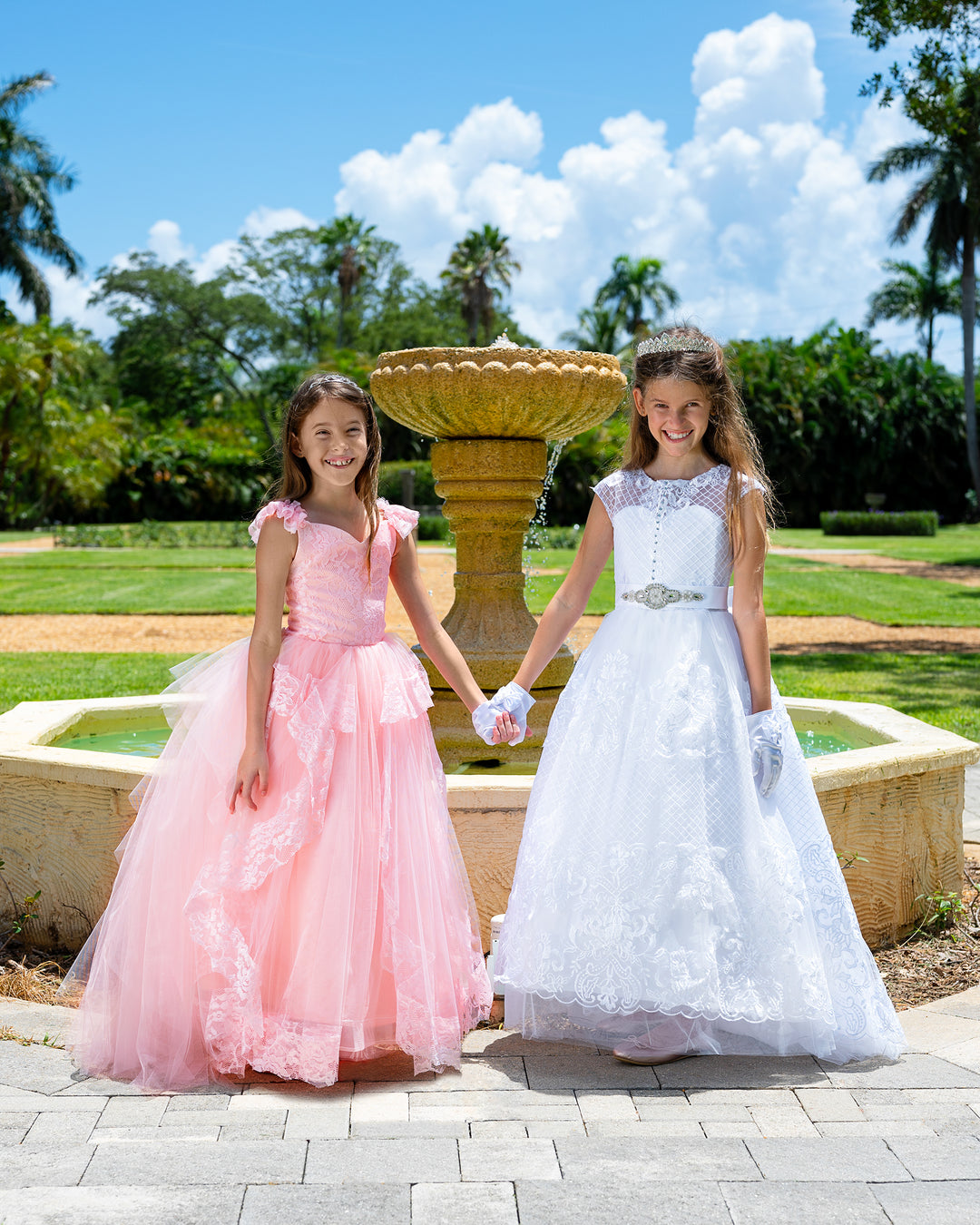 Flower Girl Dress Rhinestone First Holy Communion Gowns Sunny Boutique Miami Flower Girl Dress Rhinestone First Holy Communion Gowns Sunny Boutique Miami