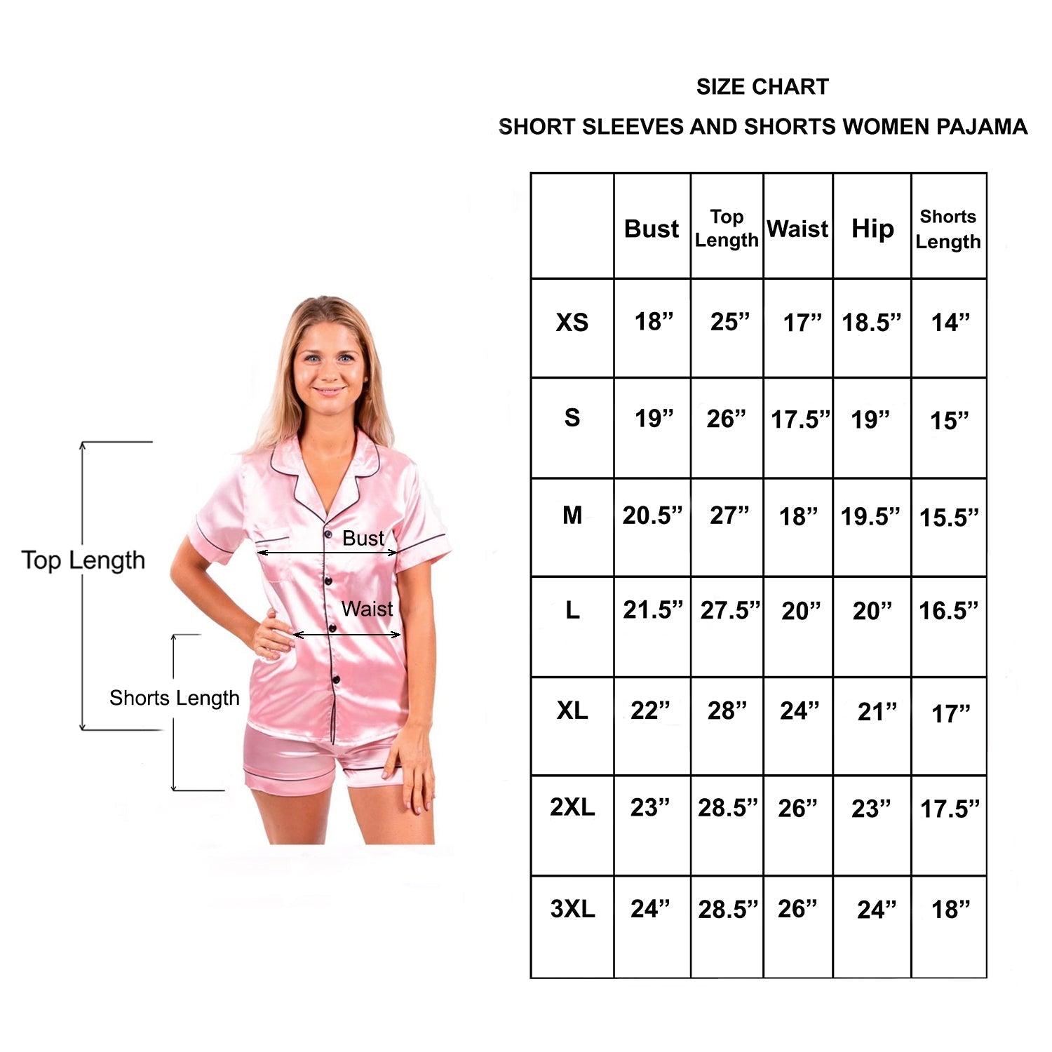 Bridal Shower Custom Pajama Set Short Sleeves+Shorts - 