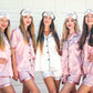 Bridal Shower Custom Pajama Set Short Sleeves+Shorts - 