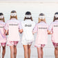 Bridal Shower Custom Pajama Set Short Sleeves+Shorts - 