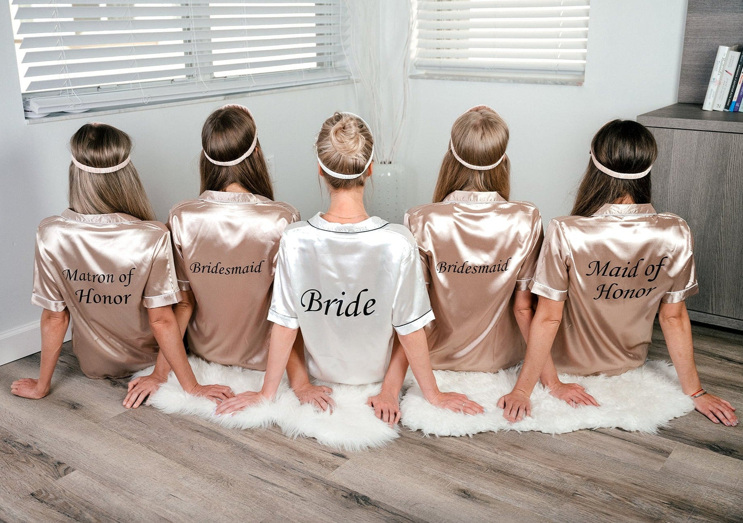 Bridal Shower Custom Pajama Set Short Sleeves+Shorts - 