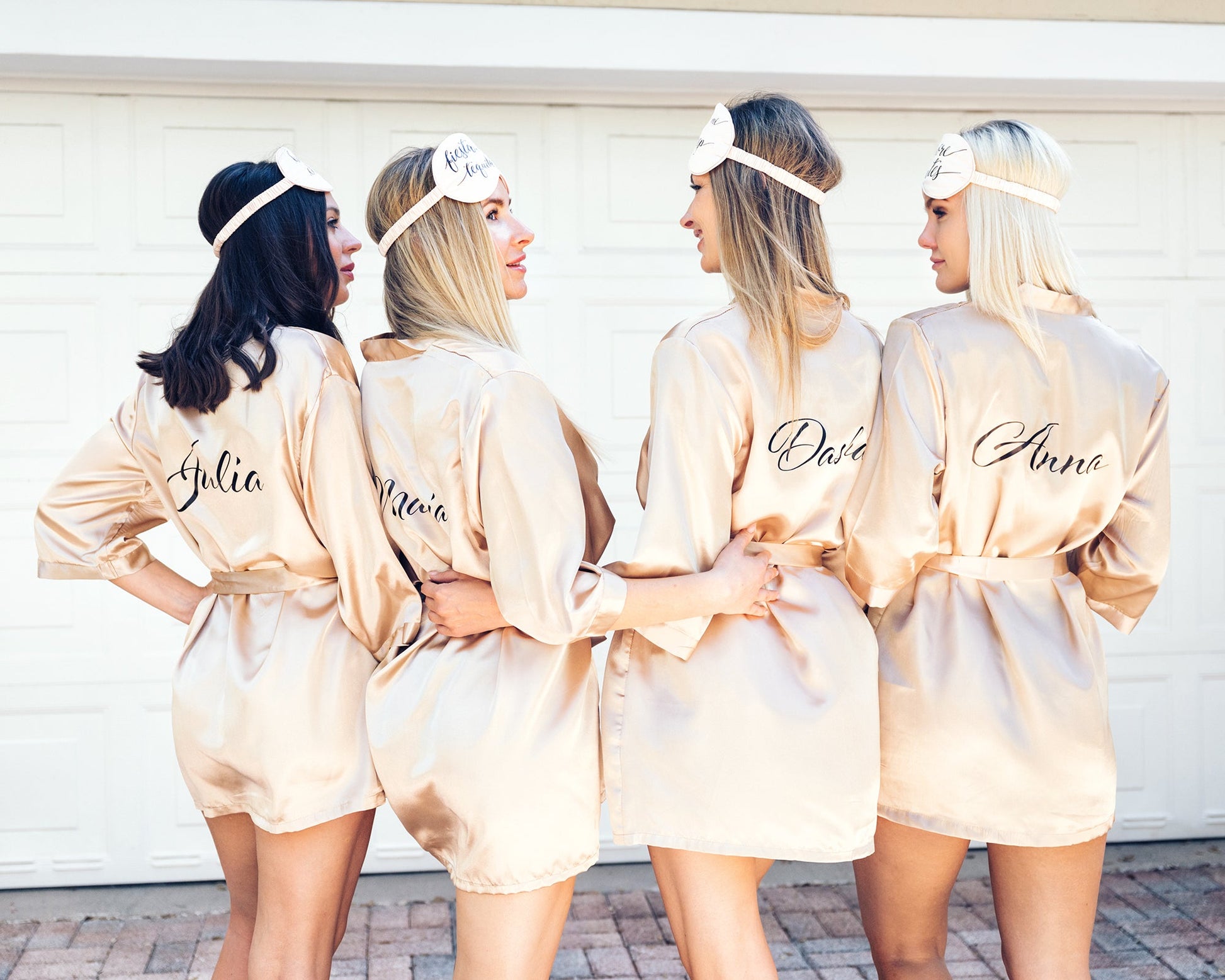 Bride and Bridesmaids Personalized Satin Robes for 