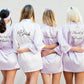Bride and Bridesmaids Personalized Satin Robes for 