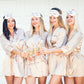 Bride and Bridesmaids Personalized Satin Robes for 