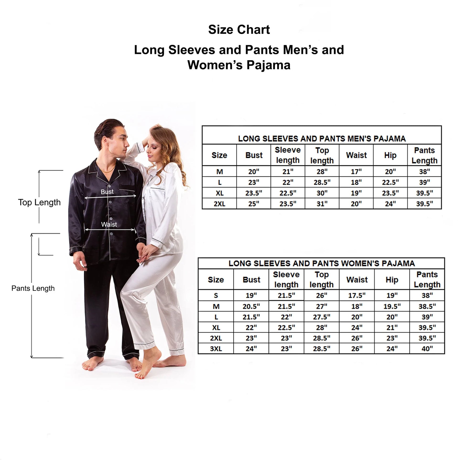Bride and Groom Satin Pajama Sets for Couple Short Sleeves +