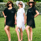 Bride Squad Custom Beach Cover Up with Tassels - Beach Cover