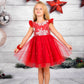 Christmas Girl Lace Dress - Kids clothes