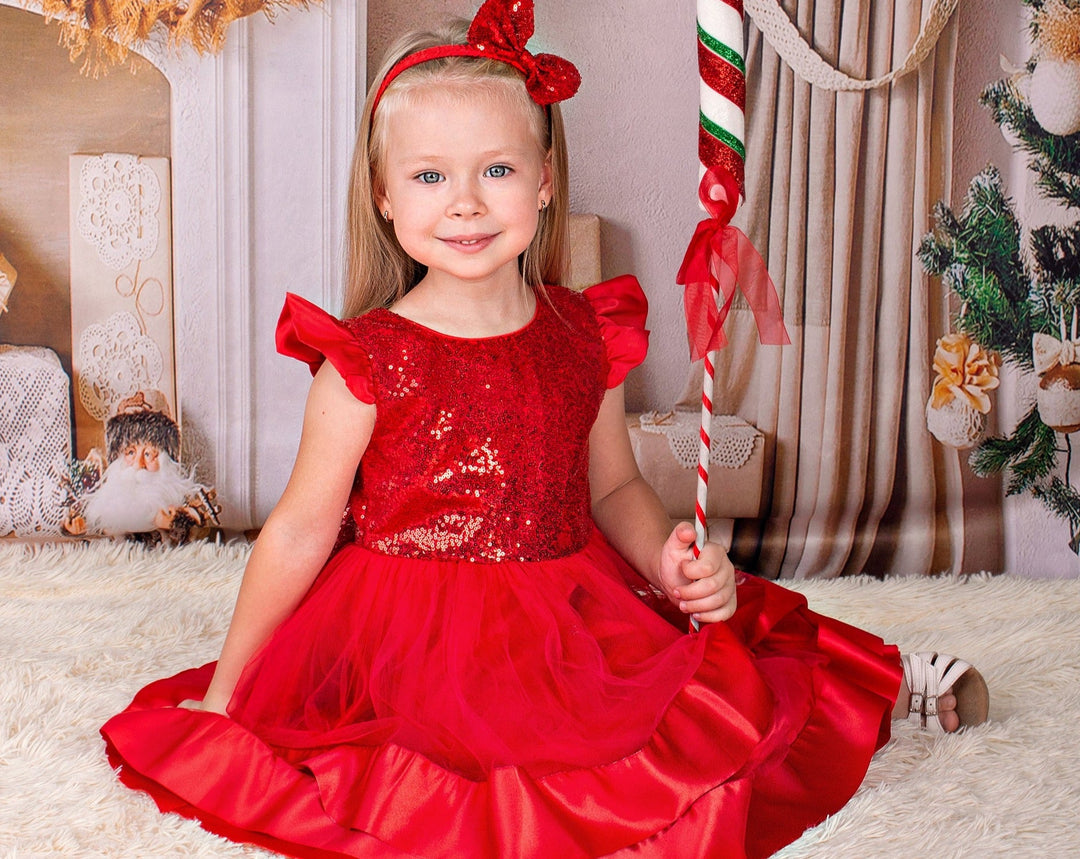 Christmas Girl Sequin Dress Christmas Girl Sequin Dress