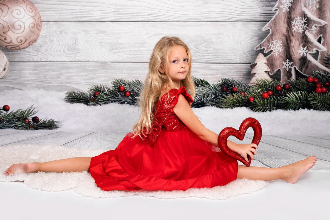 Christmas Girl Sequin Dress - Kids clothes