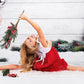 Christmas Girl Tutu Dress With Pearls - Kids clothes