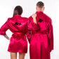 Matching Satin Robes Groom and Bride - women’s robes