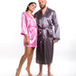 Couple Customized Satin Robes for Her and Him - couple 