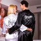 Matching Satin Robes Groom and Bride - women’s robes