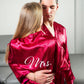 Matching Satin Robes Groom and Bride - women’s robes