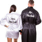 Matching Satin Robes Groom and Bride - women’s robes
