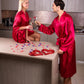 Couple Customized Satin Robes for Her and Him - couple 