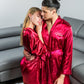 Matching Satin Robes Groom and Bride - women’s robes
