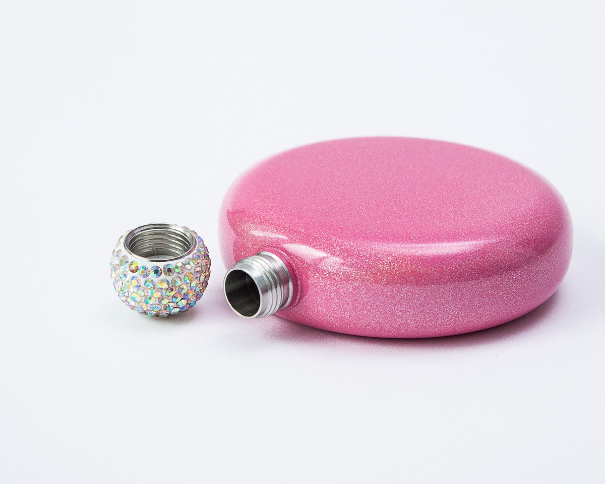 Custom Bachelorette Rhinestone Flasks - Tumblers