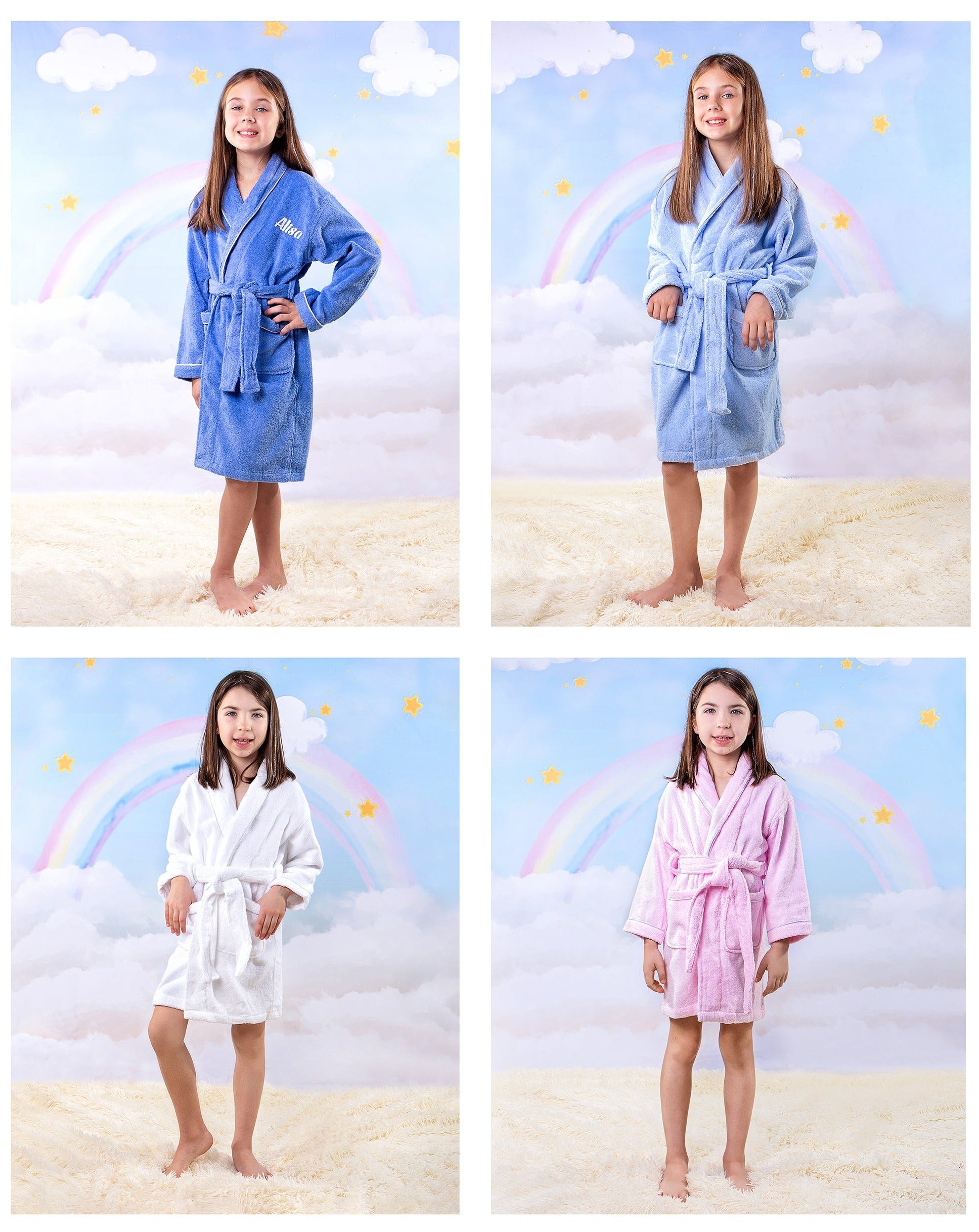 Custom Bathrobes Strong for Spa Kids party or sleepover 