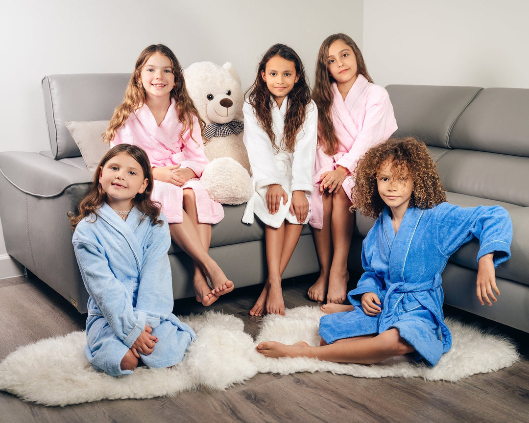 Children's Robe Personalized Spa Party Bathrobes for Kids – Sunny Boutique Miami