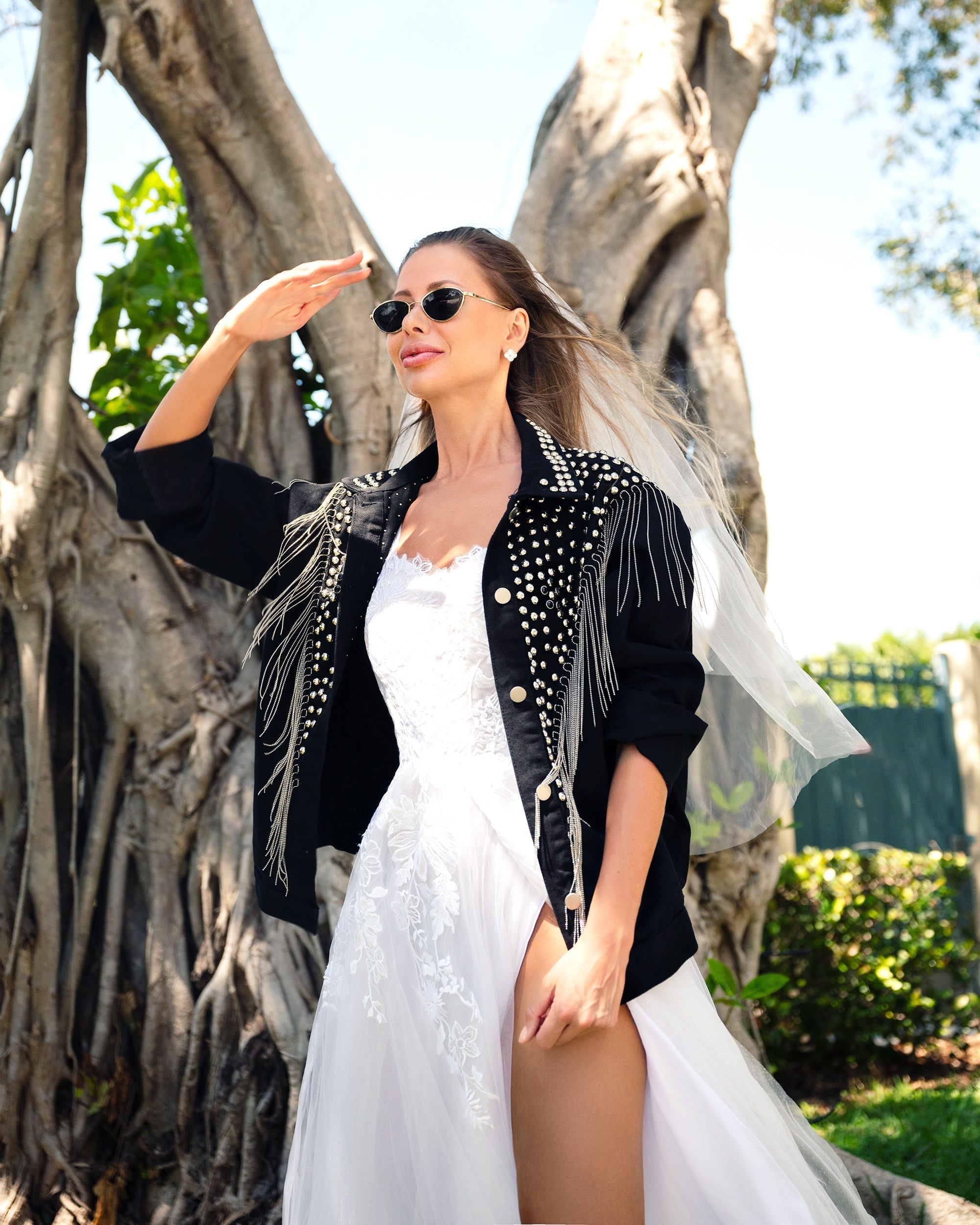 Boho bridal clearance jacket