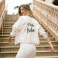 Custom Denim Jacket with Rivets for Bride - style5-autumn -