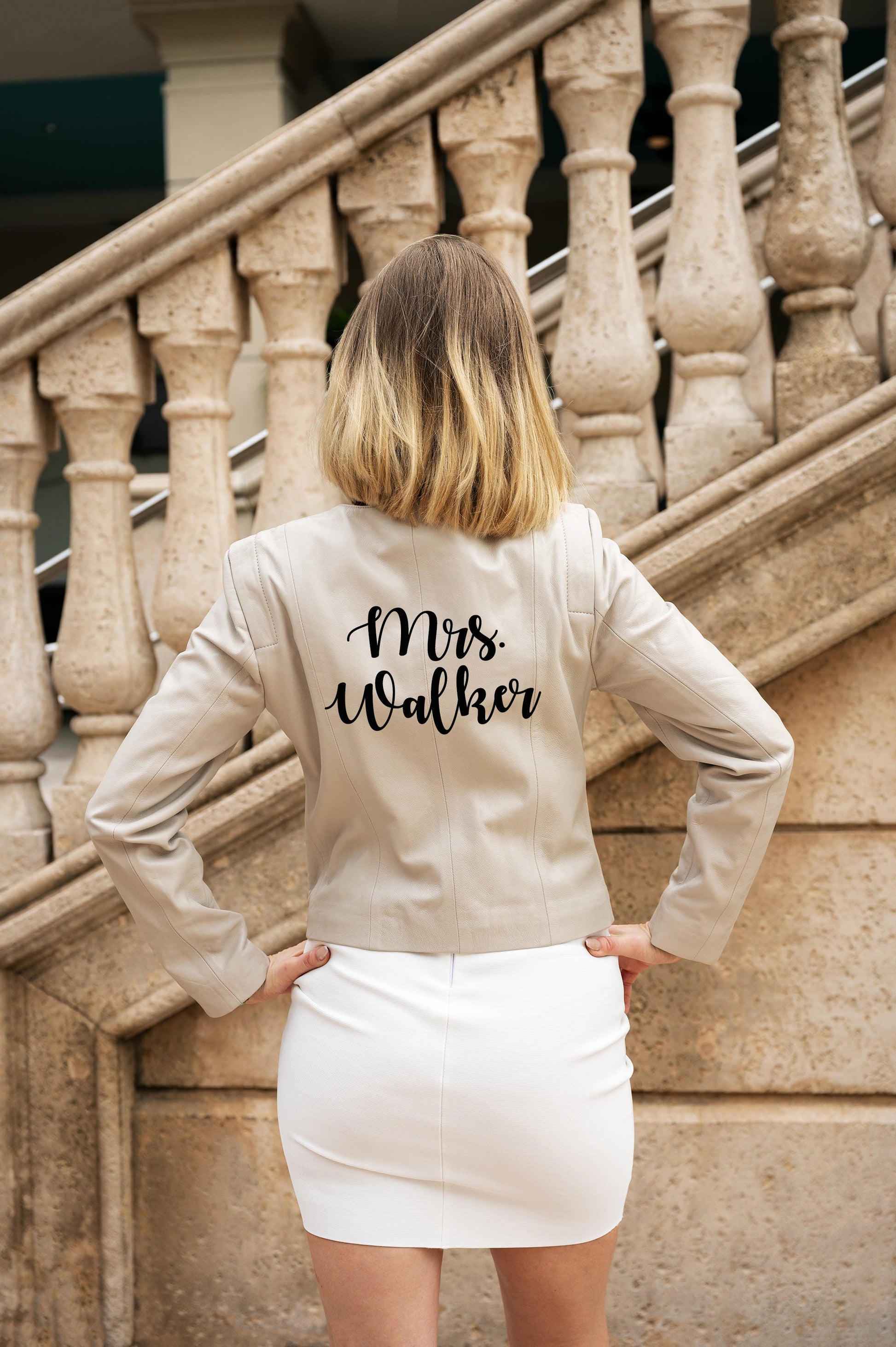 Custom Genuine Leather Jacket for Wedding - Custom jacket