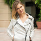 Custom Genuine Leather Jacket for Wedding with Date under