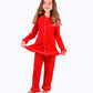 Custom Kids Cotton Christmas Ruffle Pajamas - Kids Pajamas