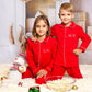 Custom Kids Cotton Christmas Ruffle Pajamas - Kids Pajamas