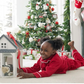 Custom Kids Cotton Christmas Ruffle Pajamas - Kids Pajamas
