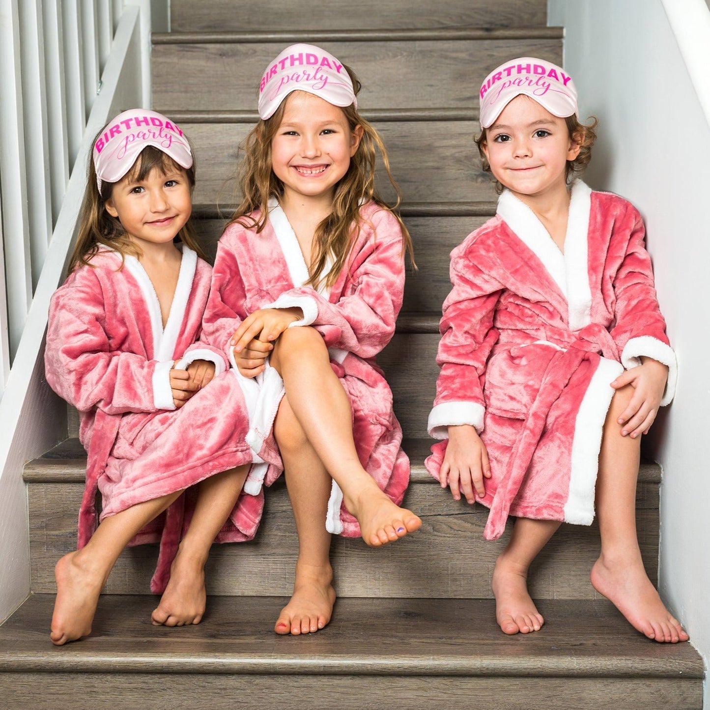 Custom Kids Plush Birthday Spa Bathrobes - kids bathrobes