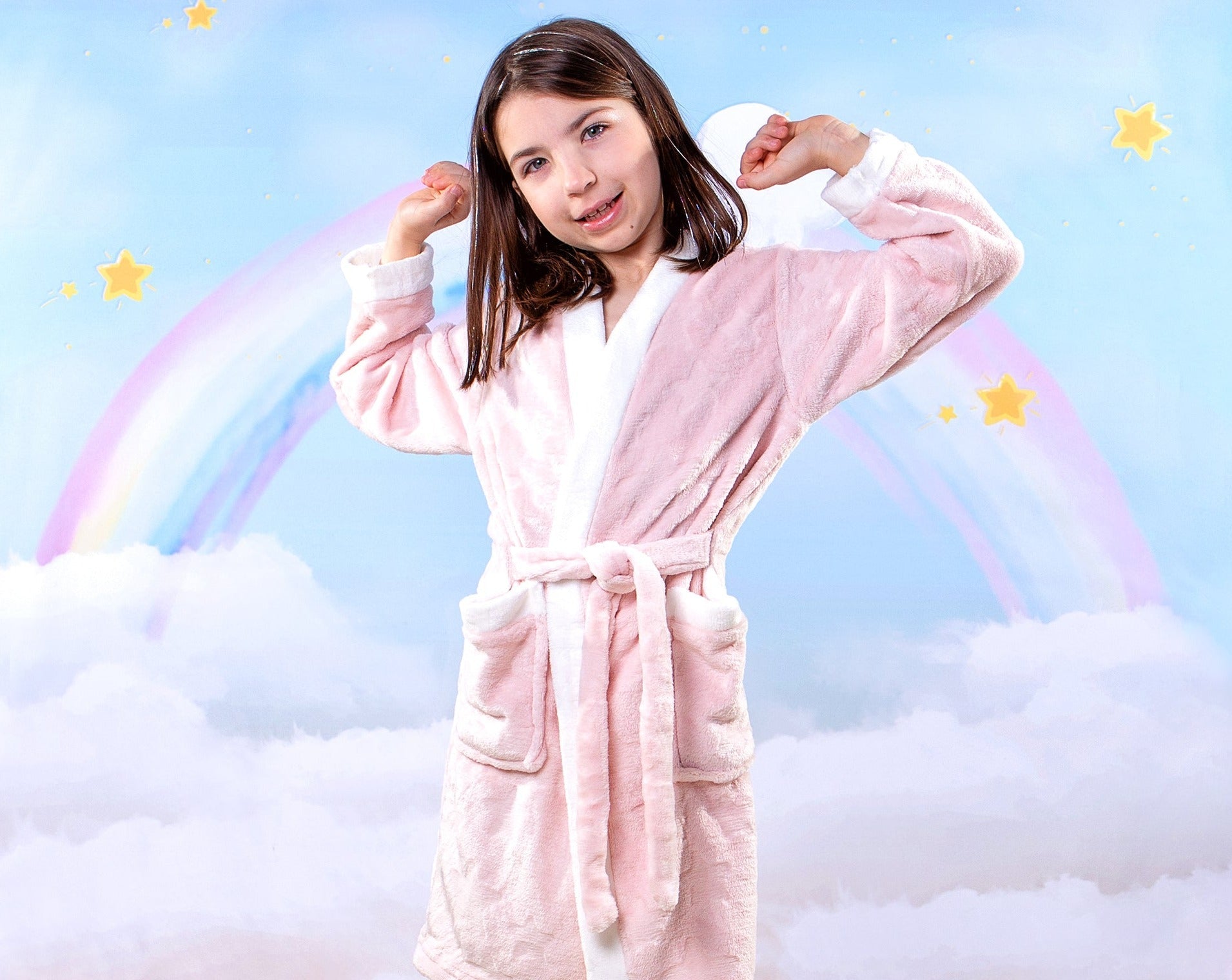 Custom Kids Plush Birthday Spa Bathrobes - kids bathrobes
