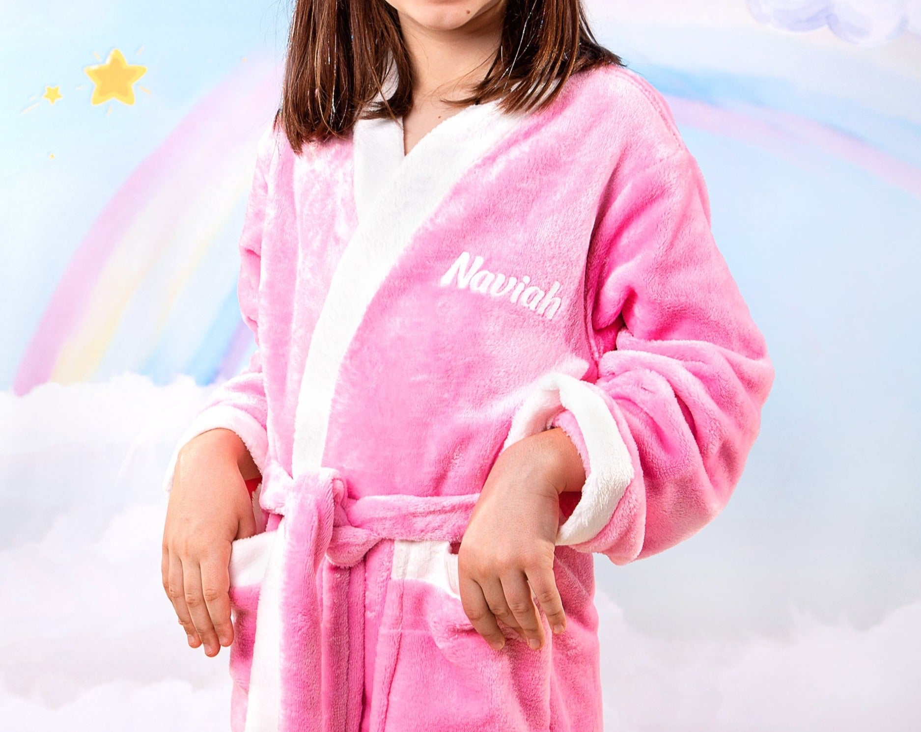 Custom Kids Plush Birthday Spa Bathrobes - kids bathrobes