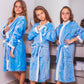 Custom Kids Plush Birthday Spa Bathrobes - kids bathrobes