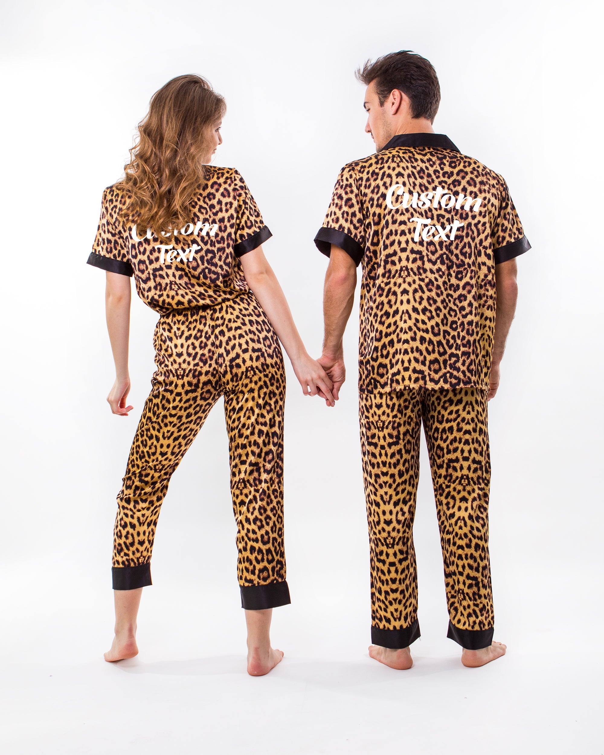 Men's cheetah print pajamas hot sale