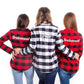 Custom Plaid Buffalo Bridesmaid Shirts Buttons up - Kids 